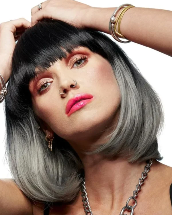 Smiffys Alien Black And Grey Wig> Halloween Wigs