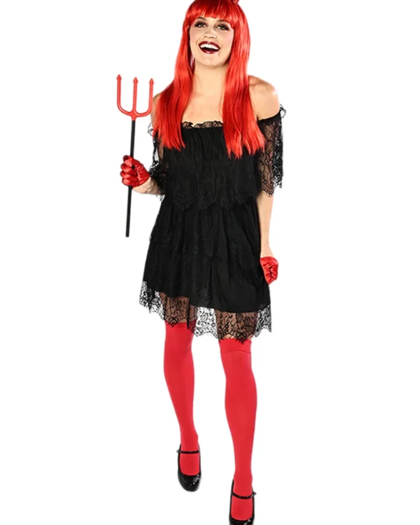 * Black Lace Halloween Womens Dress>Women Women's Costumes