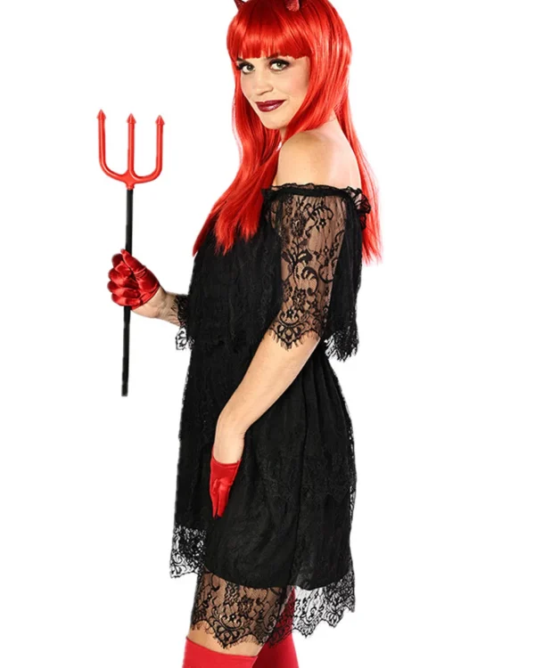 * Black Lace Halloween Womens Dress>Women Women's Costumes