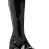 Ellie Shoes Black Patent Go Go Womens Boots> Saints &Amp; Sinners