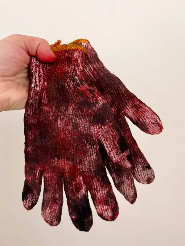 ForensicFX Studios Bloody, Dirty Work Gloves Prop> Halloween Accessories