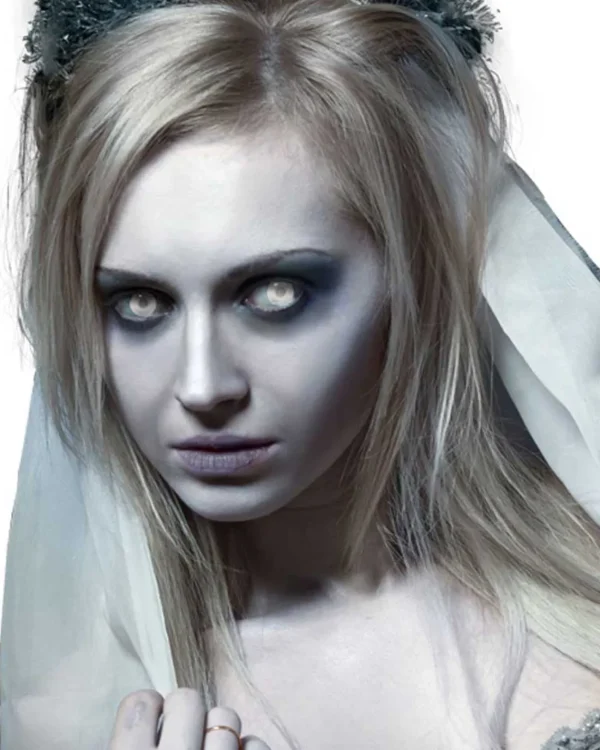 Tomfoolery Caged Primal 14Mm White Contact Lenses> Halloween Accessories