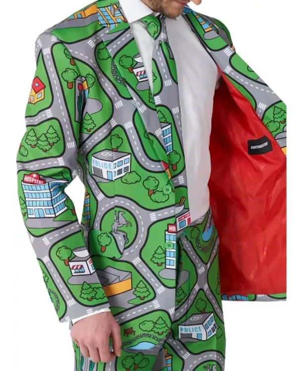 Opposuits Carpet City Green Mens Suitmeister> Opposuits