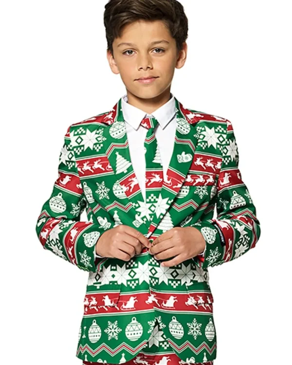 Opposuits Christmas Green Nordic Boys Suitmeister> Opposuits
