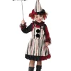 California Costumes Clever Lil Clown Toddler Girls Costume>Kids Kids Costumes