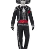 Smiffys Day Of The Dead Senor Bones Mens Costume>Men Men's Costumes