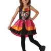 Rubies Day Of The Dead Sugar Skull Girls Costume>Kids Kids Costumes