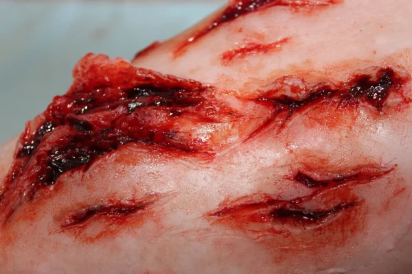 ForensicFX Studios Deep Leg Lacerations Prosthetic> Halloween Accessories