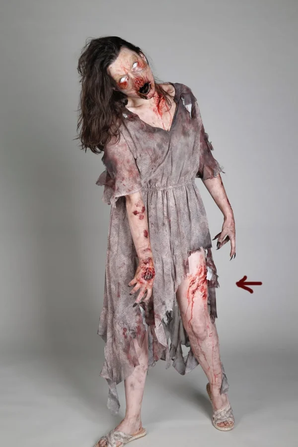 ForensicFX Studios Deep Leg Lacerations Prosthetic> Halloween Accessories