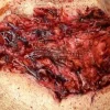 ForensicFX Studios Deep Slashed Trauma Wound Prosthetic> Halloween Accessories