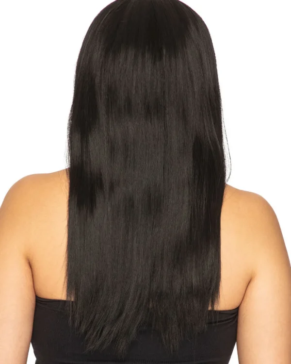 * Fashion Deluxe Black Long Wig> Halloween Accessories