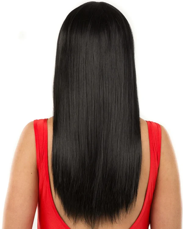* Fashion Deluxe Black Long Wig> Halloween Accessories