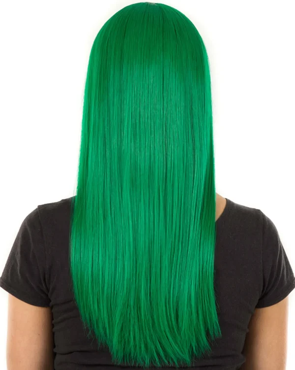 * Fashion Deluxe Emerald Green Long Wig> Halloween Accessories