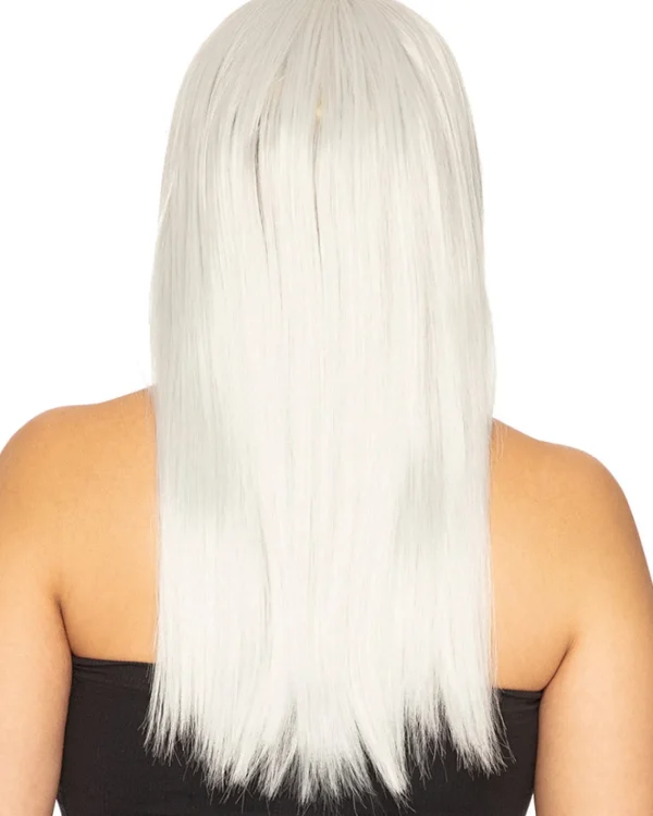 * Fashion Deluxe Silver Long Wig> Halloween Accessories