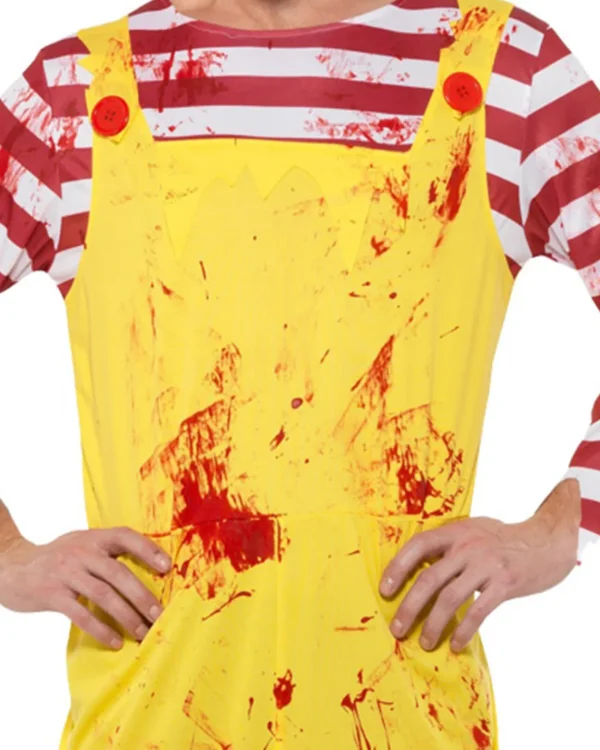 Smiffys Fast Food Kreepy Killer Clown Mens Costume>Men Men's Costumes