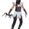 California Costumes Fearless Ninja White Girls Costume>Kids Kids Costumes