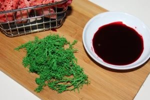 ForensicFX Studios Finger Chips With Blood Sauce And Moss Salad Prop> Halloween Accessories