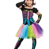 Fun World Funky Punk Skeleton Toddler And Girls Costume>Kids Kids Costumes