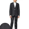 Opposuits Gangster Pinstripe Black Boys Suitmeister> Opposuits
