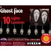 Fun World Ghost Face 10 String Lights> Ghosts &Amp; Reapers