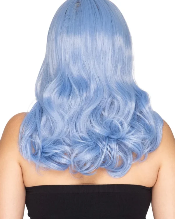 * Glamour Deluxe Bubblegum Blue Long Wavy Wig> Halloween Wigs