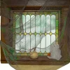 Rubies Grey And Green Gauze Drape Curtain 2.4M> Ghosts &Amp; Reapers
