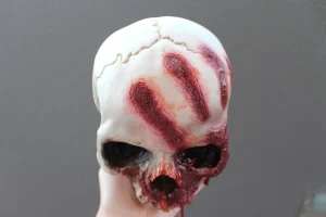 ForensicFX Studios Horror Skull With Bloody Hand Print> Halloween Accessories