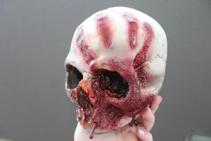ForensicFX Studios Horror Skull With Bloody Hand Print> Halloween Accessories
