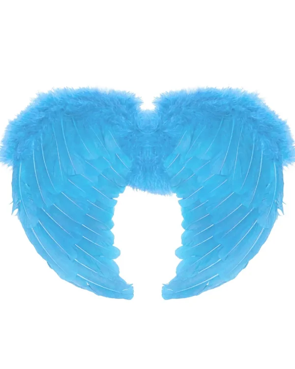 Sweidas Ice Blue Feather Small Angel Wings> Devils &Amp; Angels