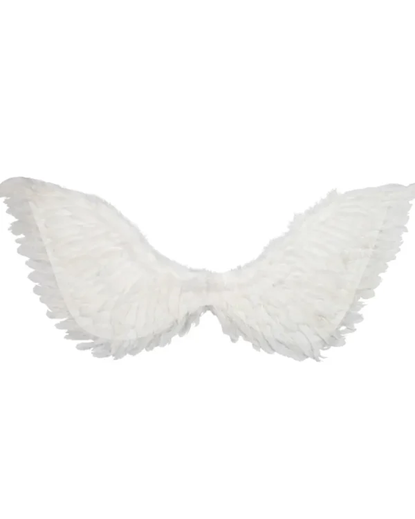 Tomfoolery Large White Feather Wings> Halloween Accessories