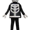 Disguise Lego Minifigures Skeleton Deluxe Boys Costume>Kids Kids Costumes