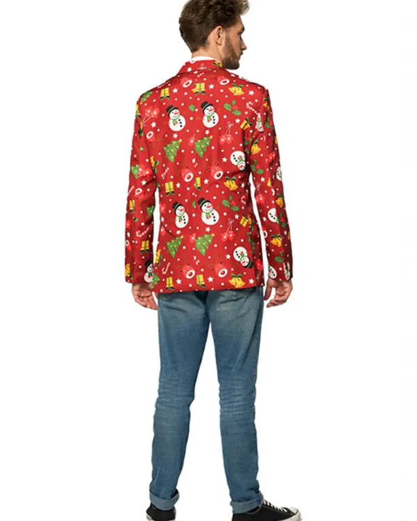 Opposuits Light Up Red Christmas Icons Mens Suitmeister Jacket> Opposuits