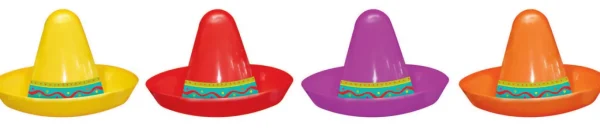 Amscan Mexican Fiesta Mini Sombrero Headbands Pack Of 8> Halloween Hats