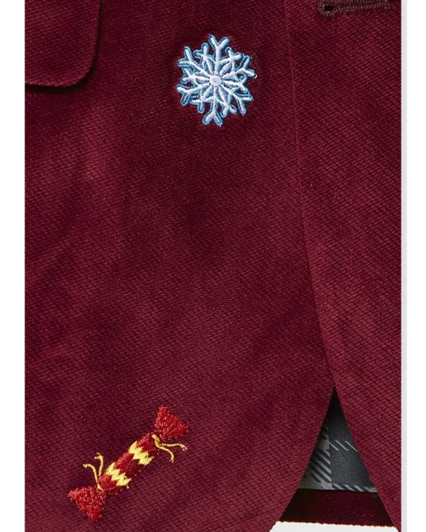 Opposuits Opposuit Christmas Icons Burgundy Deluxe Mens Blazer> Opposuits