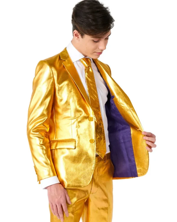 Opposuits Opposuit Groovy Gold Premium Teen Boys Costume> Opposuits