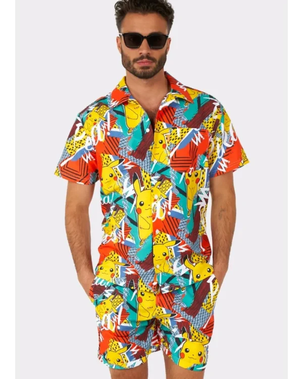 Opposuits Opposuit Summer Pika Pikachu Mens Swim Suit> Opposuits
