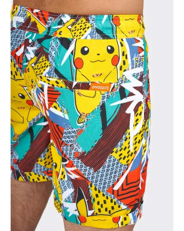 Opposuits Opposuit Summer Pika Pikachu Mens Swim Suit> Opposuits