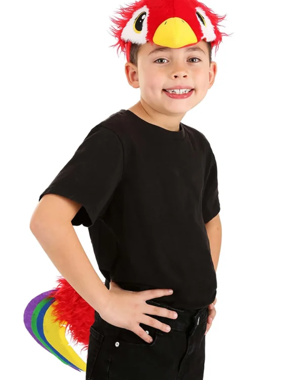 Elope Parrot Costume Headband And Tail Set> Halloween Hats