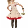 Seeing Red Possessed Voodoo Doll Girls Costume>Kids Kids Costumes