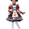 California Costumes Queen Of Hearts Deluxe Girls Costume>Kids Kids Costumes