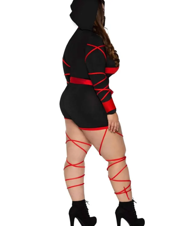 Leg Avenue Red Dragon Ninja Womens Plus Size Costume>Women Women's Costumes