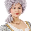Costume Culture by Franco Regency Queen Curly Lavender Grey Wig> Halloween Wigs