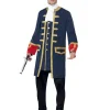 Smiffys Seafaring Commander Mens Costume>Men Men's Costumes
