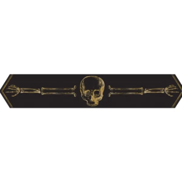 Amscan Skull Table Runner> Scary Skeletons