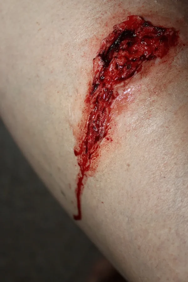 ForensicFX Studios Small Thigh Laceration Prosthetic> Halloween Accessories