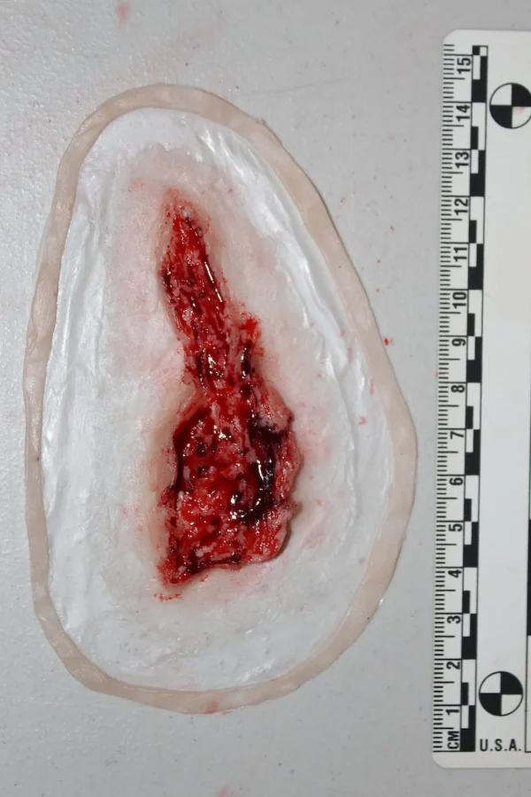 ForensicFX Studios Small Thigh Laceration Prosthetic> Halloween Accessories