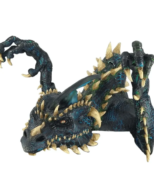 Ghoulish Productions Smoulder The Black Dragon Premium Puppet Mask> Halloween Masks