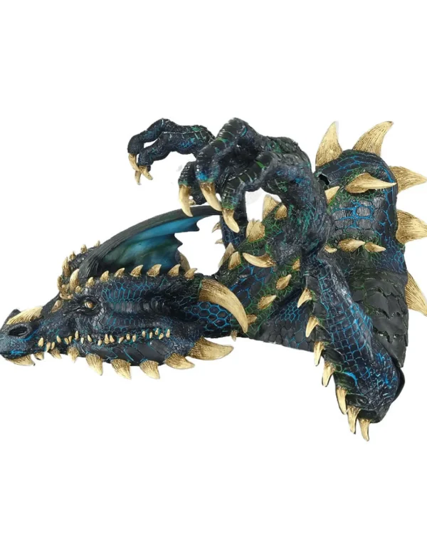 Ghoulish Productions Smoulder The Black Dragon Premium Puppet Mask> Halloween Masks