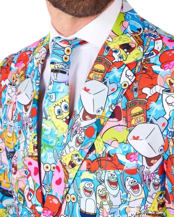 Opposuits Spongebob Frenzy Opposuit Premium Mens Suit> Opposuits