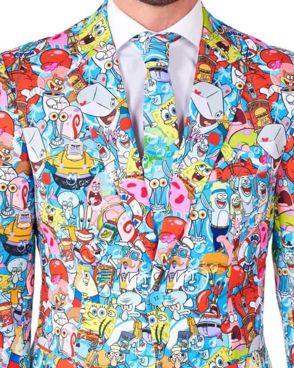 Opposuits Spongebob Frenzy Opposuit Premium Mens Suit> Opposuits